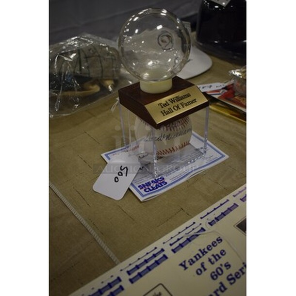 AWESOME! Baseball Autographed By Ted Williams With Extra Baseball Display Case. Comes With COA! - Image 3 of 7