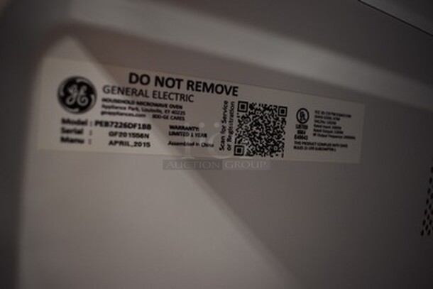 AWESOME! General Electric PEB7226DF1BB Model Microwave. 120/60, 1800W. 24x17x15. - Image 7 of 7