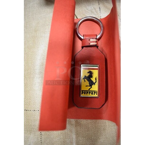4 Leather OEM Ferrari Key Chains In Original Boxes! 4x Your Bid! - Image 2 of 4