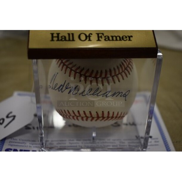 AWESOME! Baseball Autographed By Ted Williams With Extra Baseball Display Case. Comes With COA! - Image 4 of 7
