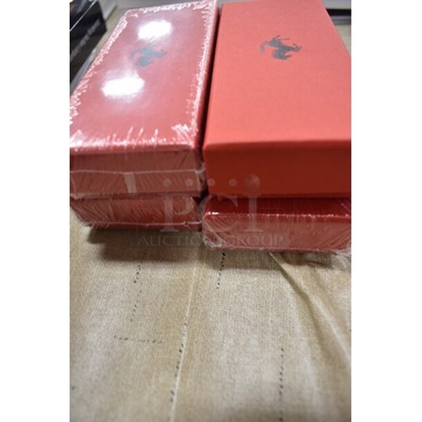 4 Leather OEM Ferrari Key Chains In Original Boxes! 4x Your Bid! - Image 4 of 4