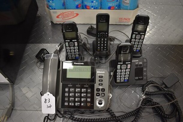 ALL IN ONE MONEY! Lot Of Panasonic Phones! Model KX-TGE230 - Image 1 of 6
