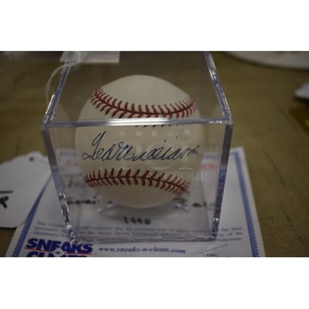 AWESOME! Baseball Autographed By Ted Williams. Comes With Certificate of Authenticity! - Image 4 of 6