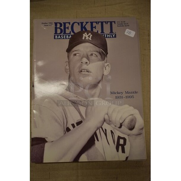 3 Mickey Mantle on Cover Becket Baseball Weekly Magazines! Published October 1995. 3x Your Bid! - Image 2 of 4