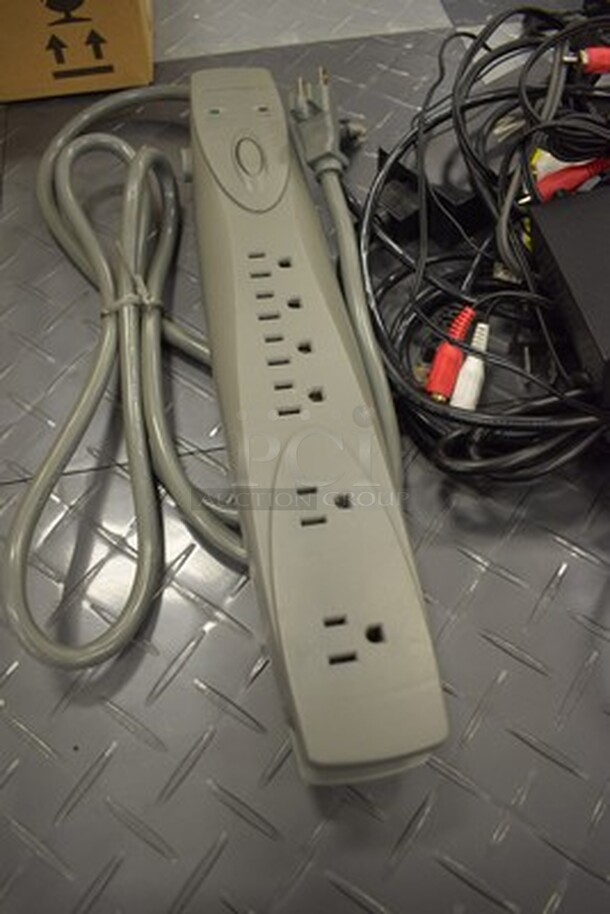 ALL IN ONE MONEY! Lot Including 2 Surge Protectors, Wires, and Cords - Image 2 of 4
