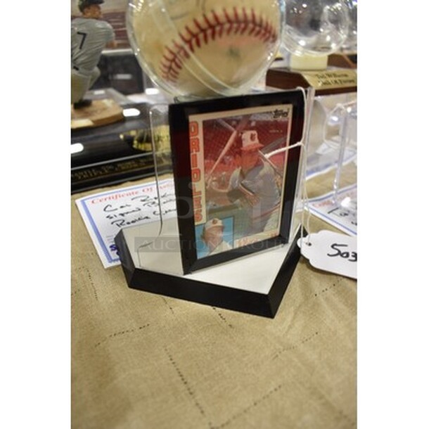 AMAZING! Cal Ripkin Autographed Baseball With Rookie Card. Comes With Certificate Of Authenticity!  - Image 3 of 6