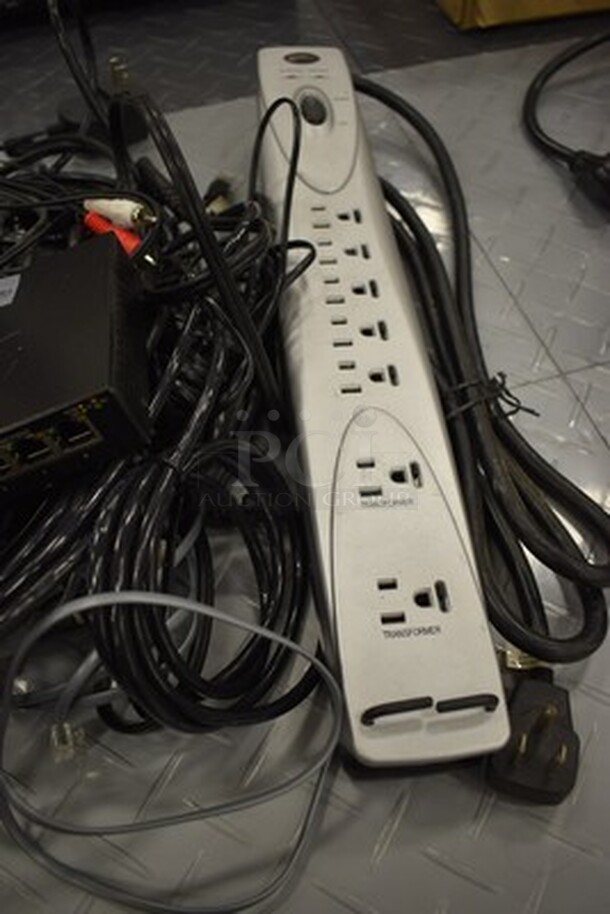 ALL IN ONE MONEY! Lot Including 2 Surge Protectors, Wires, and Cords - Image 3 of 4