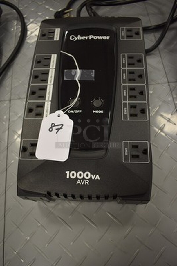 CyberPower 1000VA AVR Surge Protector. 7x12x3 - Image 1 of 4