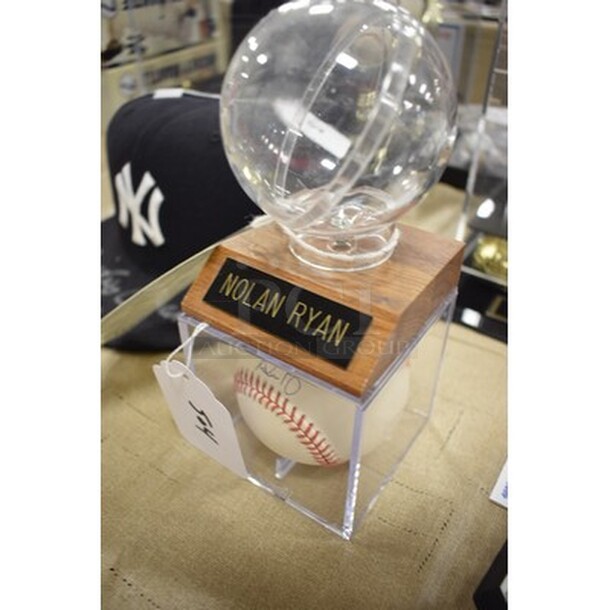 COOL! Nolan Ryan Autographed Baseball With Extra Display Case. Comes With COA! - Image 2 of 6