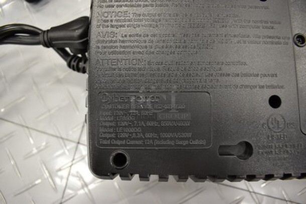 CyberPower 1000VA AVR Surge Protector. 7x12x3 - Image 4 of 4