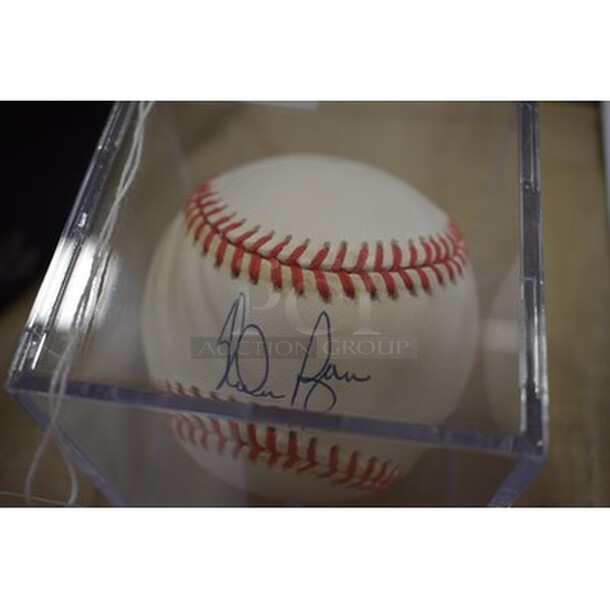 COOL! Nolan Ryan Autographed Baseball With Extra Display Case. Comes With COA! - Image 5 of 6