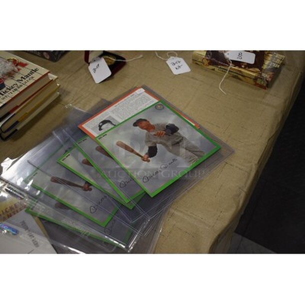 Various Mickey Mantle Memorabilia Including Pamphlet of Mickey Mantle's Holiday Inn Hotel, Pictures, and Various Cards! - Image 6 of 8