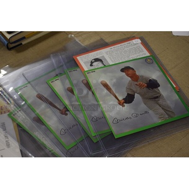 Various Mickey Mantle Memorabilia Including Pamphlet of Mickey Mantle's Holiday Inn Hotel, Pictures, and Various Cards! - Image 7 of 8