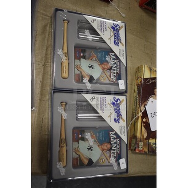 2 Mickey Mantle Card and World's Smallest Louisville Slugger Set. 2x Your Bid! - Image 3 of 4