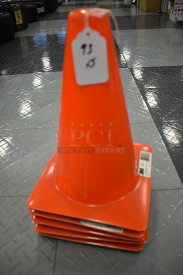 5 Orange Cones! 9x9x12. 5x Your Bid!