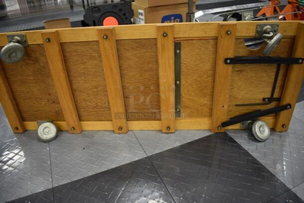 Wooden Under Car Mechanic Trolley With Head Rest! 42x15x3 - Image 4 of 5