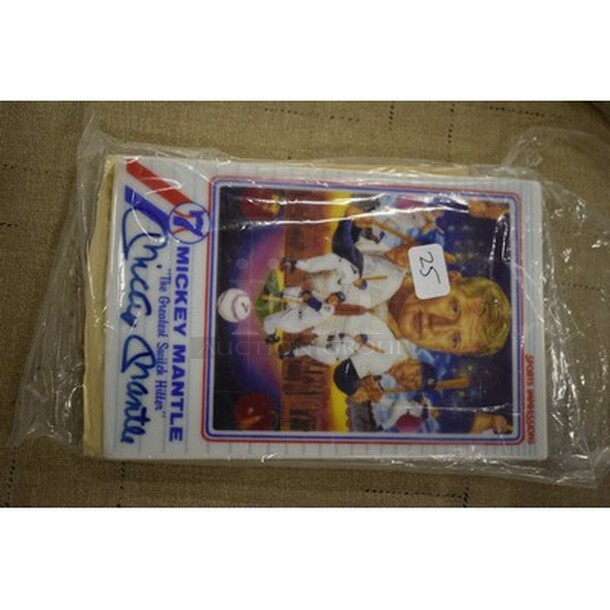 STUNNING! Mickey Mantle Autographed Porcelain Baseball Card. Comes With Certificate of Authenticity! - Image 2 of 8
