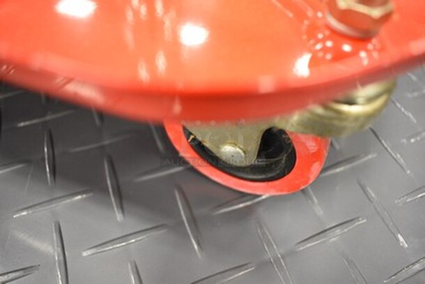 Imparts Orange Mechanic Bench On Wheels! Goes as High as 20in. 14x14x16 - Image 3 of 3