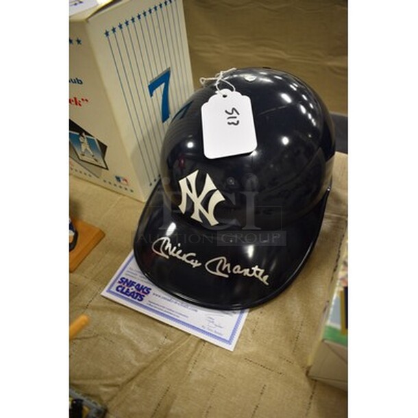 Autographed Mickey Mantle New York Yankees Hat. Comes With Certificate Of Authenticity! 