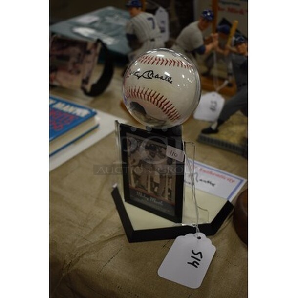 Autographed Mickey Mantle Baseball With Trading Card! Comes With Certificate of Authenticity! - Image 2 of 7