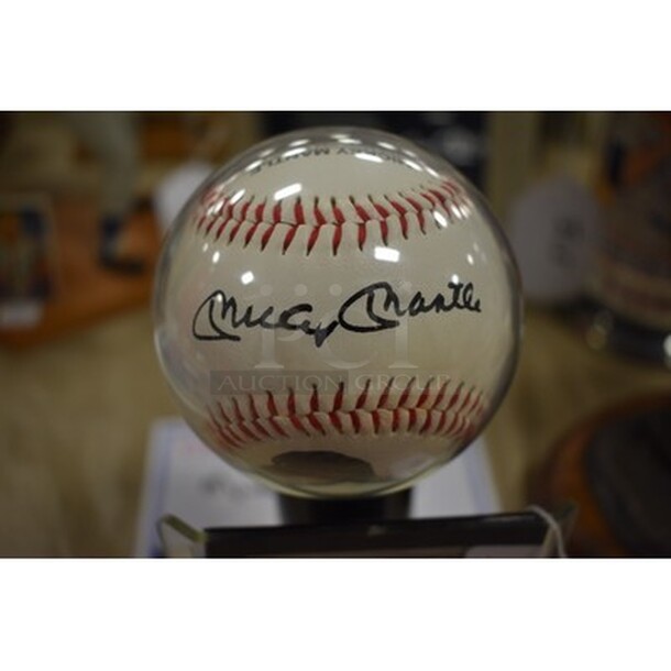 Autographed Mickey Mantle Baseball With Trading Card! Comes With Certificate of Authenticity! - Image 5 of 7