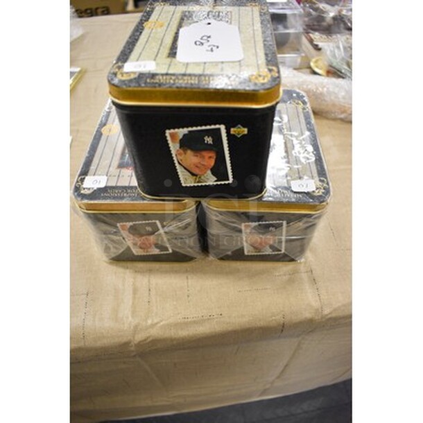 3 Still In Original Box! Mickey Mantle Metal Trading Cards. 3x Your Bid! - Image 2 of 6