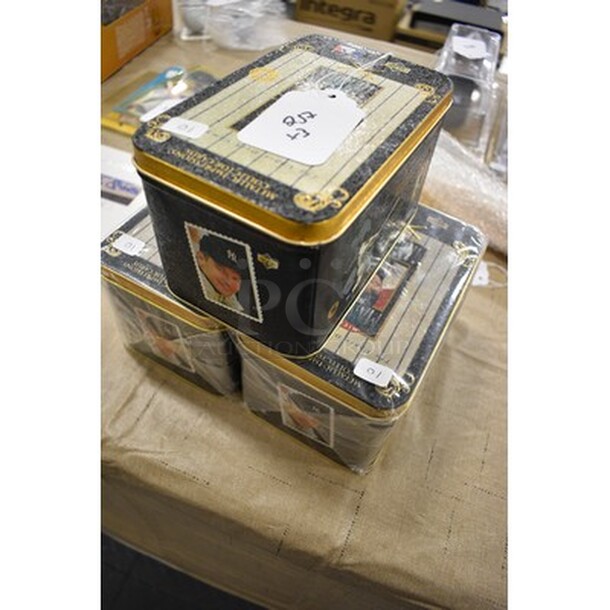 3 Still In Original Box! Mickey Mantle Metal Trading Cards. 3x Your Bid! - Image 3 of 6
