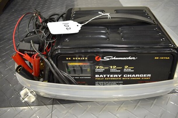 Schumacher SE-1275A Series Battery Charger! Comes with Jumper Cables. 9x8x5