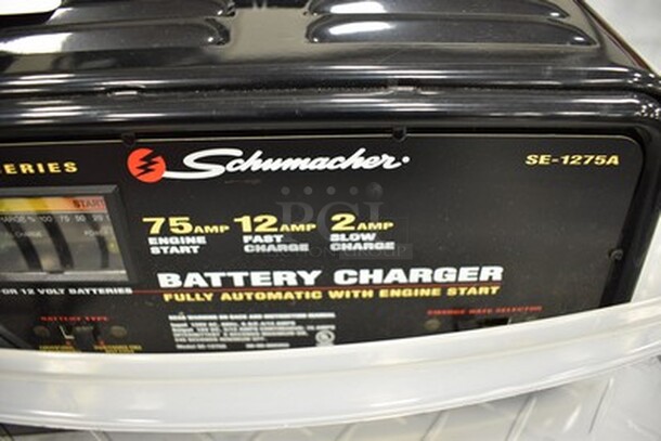 Schumacher SE-1275A Series Battery Charger! Comes with Jumper Cables. 9x8x5 - Image 2 of 5