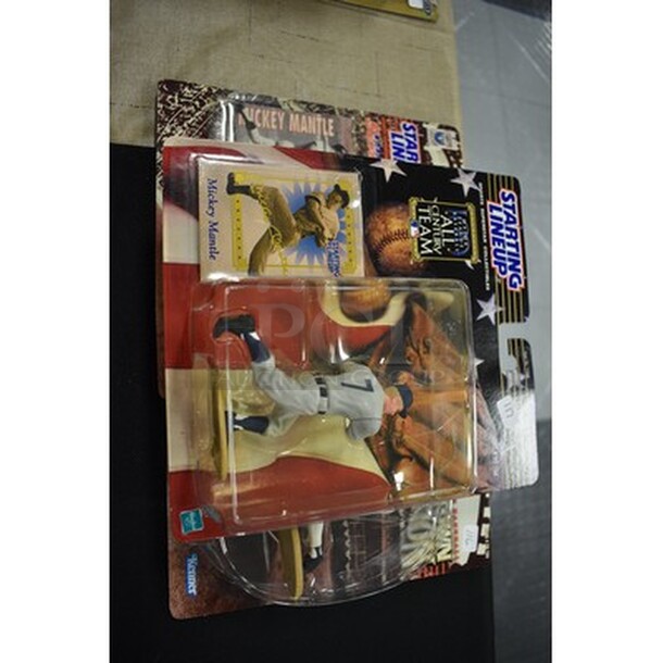 3 NEVER OPENED! Starting Line Up Mickey Mantle Figurines! 3x Your Bid! - Image 1 of 4