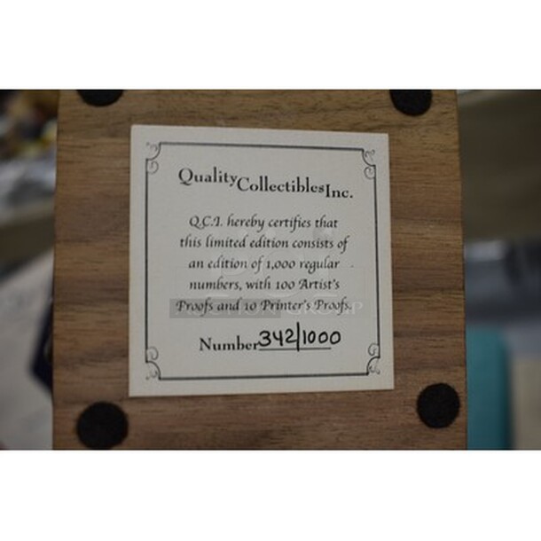 ONE OF A KIND! Quality Collectibles, Inc Brass Colored Mickey Mantle Head. 342/1000.  - Image 5 of 5
