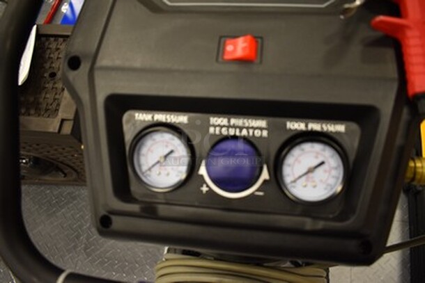 Kobalt Brand Model 0332041 Air Compressor on Wheels! 20 Gallon, 1.8HP, 150 Max PSI. 120V, 60Hz. 18x20x38. Tested and Working! - Image 5 of 12