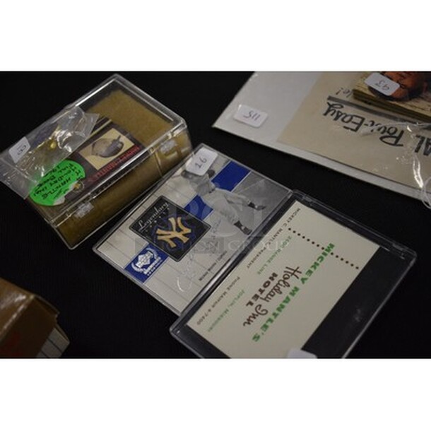 ALL IN ONE MONEY! Lot Of Collectible Mickey Mantle Memorabilia Including Cards and Pin! - Image 3 of 6