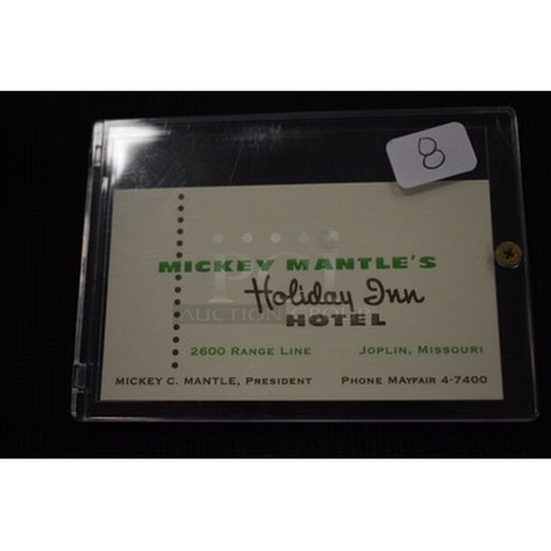 ALL IN ONE MONEY! Lot Of Collectible Mickey Mantle Memorabilia Including Cards and Pin! - Image 5 of 6