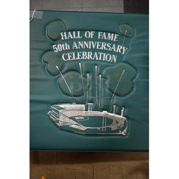 AMAZING! Hall Of Fame 50th Anniversary AUTOGRAPHED Celebration Book! Includes Yogi Berra, Ralph Kiner, Johnny Bench, and More!