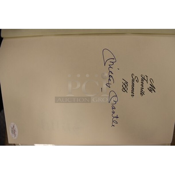 AUTOGRAPHED! Mickey Mantle My Favorite Summer 1956 Book. Comes With Certificate of Authenticity!  - Image 3 of 5