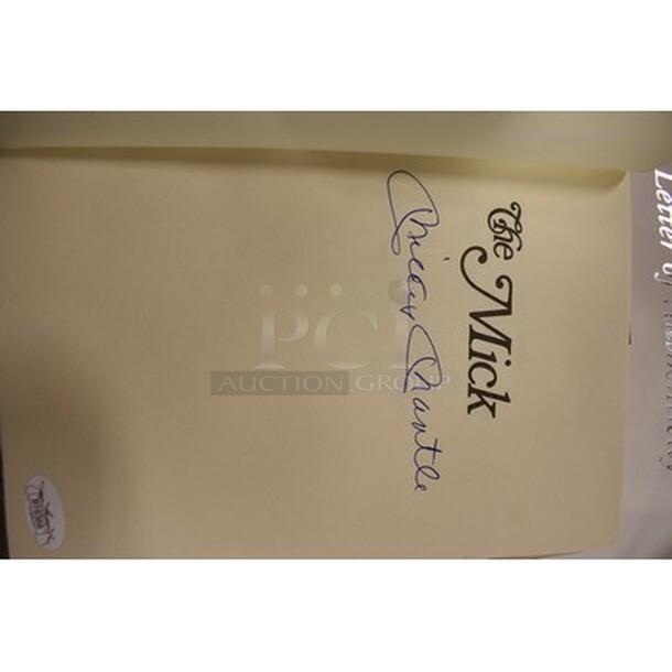 AUTOGRAPHED! The Mick Book by Mickey Mantle. Comes With Certificate Of Authenticity!  - Image 2 of 4