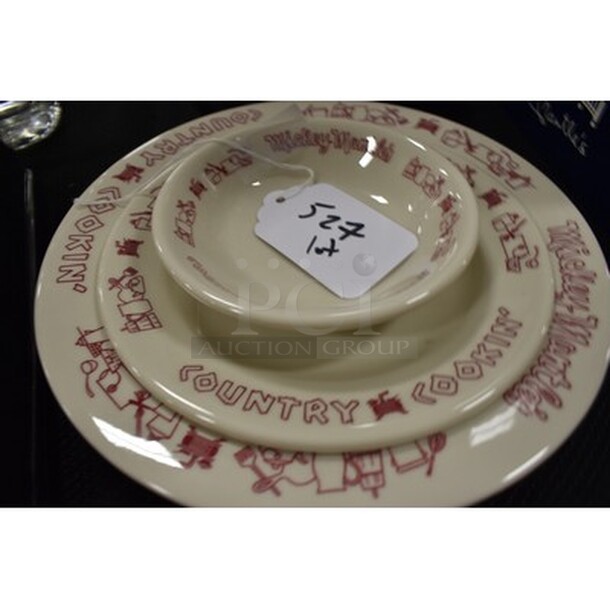 Mickey Mantle Country Cookin Plate Set! - Image 2 of 4