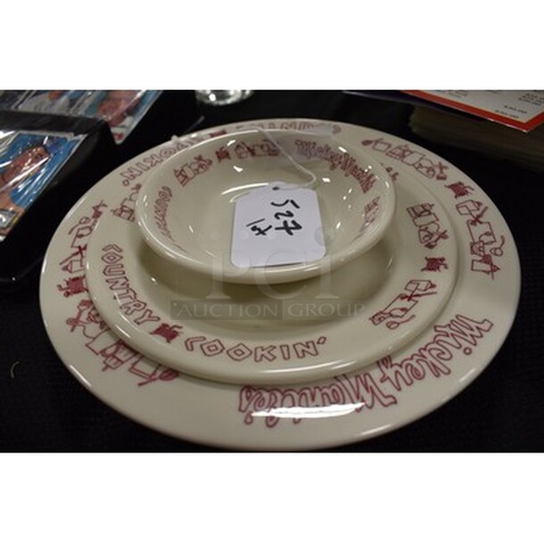 Mickey Mantle Country Cookin Plate Set! - Image 3 of 4