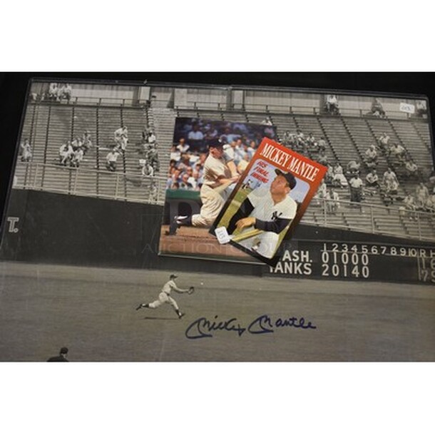 ALL IN ONE MONEY. Lot Of Mickey Mantle Posters Including Autographed Poster with COA. Big Poster 20.5x1x16.5 - Image 4 of 7