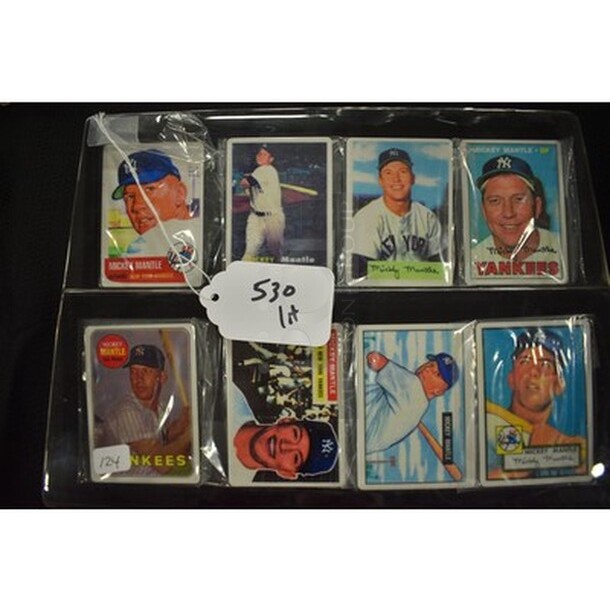 ALL IN ONE MONEY! Lot of Various Mickey Mantle Trading Cards!