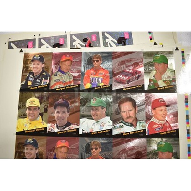 ALL IN ONE MONEY! 5 Indy and 4 Nascar UNCUT Racing Trading Cards!  17x1x23 - Image 2 of 9