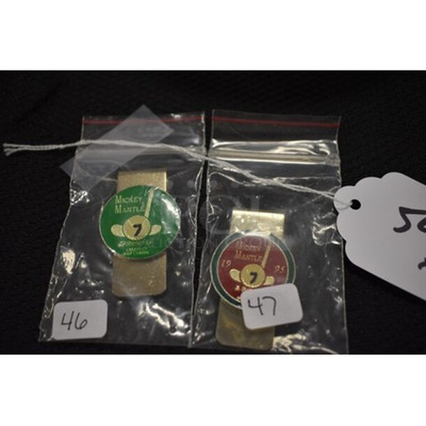 2 Mickey Mantle Collectible Money Clips. 2x Your Bid! - Image 2 of 4