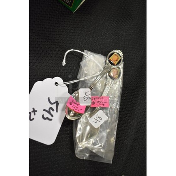2 Mickey Mantle Mini Collector Spoons. 2x Your Bid! - Image 1 of 4