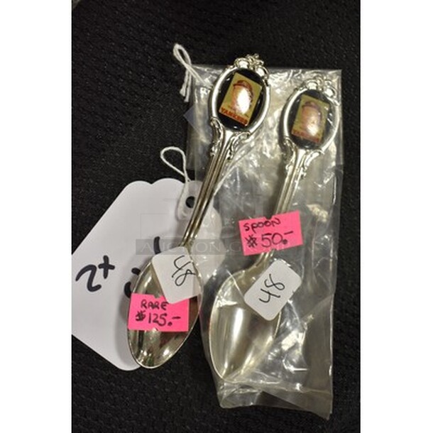 2 Mickey Mantle Mini Collector Spoons. 2x Your Bid! - Image 2 of 4