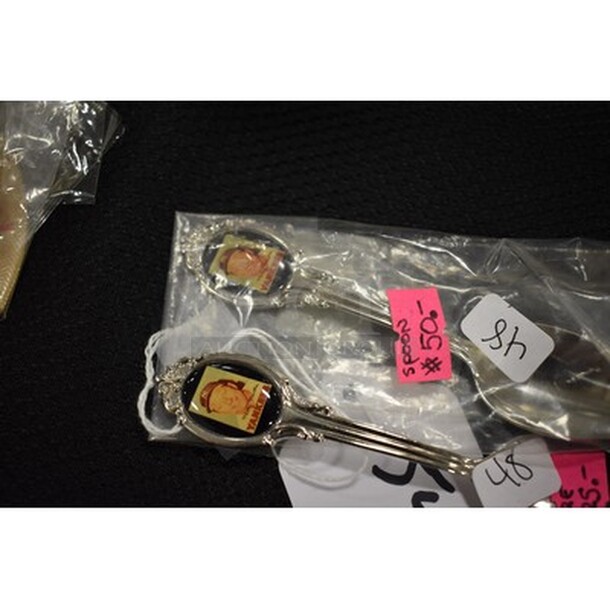 2 Mickey Mantle Mini Collector Spoons. 2x Your Bid! - Image 3 of 4