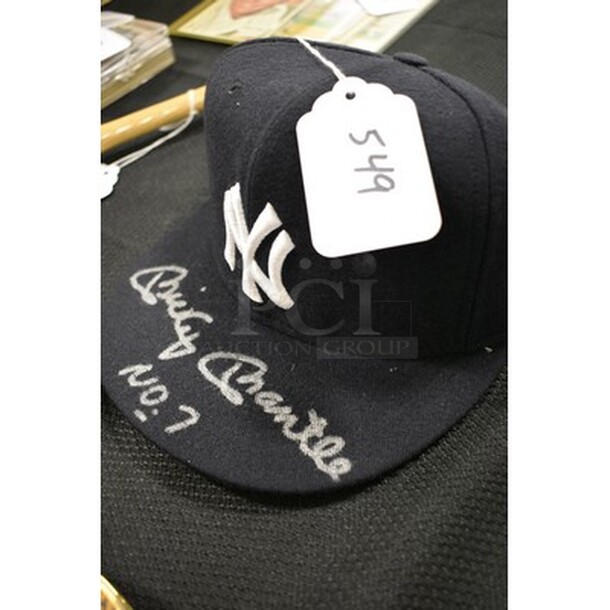 Mickey Mantle Signed Yankees Hat! Comes With Certificate Of Authenticity!  - Image 1 of 4