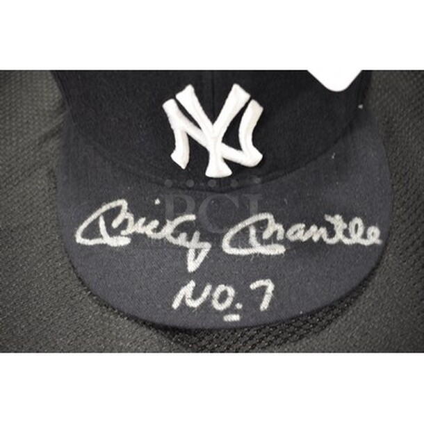 Mickey Mantle Signed Yankees Hat! Comes With Certificate Of Authenticity!  - Image 3 of 4