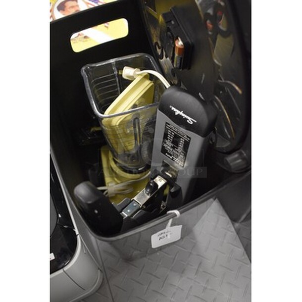 ALL IN ONE MONEY! Includes Trash Can, Clock, Blender, and Heavy Duty Stapler - Image 1 of 4