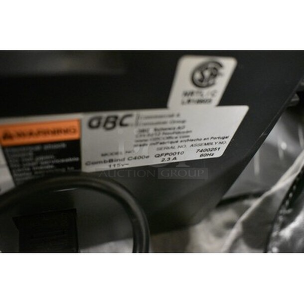 GBC CombBind C400e Binding Machine! - Image 5 of 6
